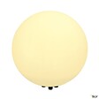 SLV - Borne extérieure blanc SLV ROTOBALL, Ø 50 cm, E27, 24W max, IP44 - vignette