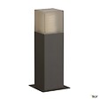 SLV - Borne extérieure SLV GRAPHIT 30, carré, anthracite, E27, 11W - Hauteur 30 cm - vignette