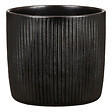 SCHEURICH - Cache-pot céramique Ebano Linea noir 15cm - vignette