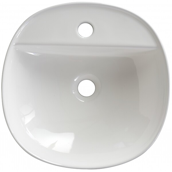 PLANETE BAIN - Vasque à poser blanche brillante 40.5cm - Thiva - large