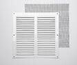 FEPRE - Grille d'aération aluminium blanc à visser 25x25cm - vignette