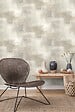 GRANDECO - Papier peint vinyle intisse beton enduit beige - vignette