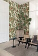 GRANDECO - Papier peint vinyle intisse canopy beige - vignette