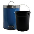 MSV - MSV Poubelle à pédale Inox 3L Bleu - vignette