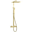 ESSEBAGNO - Quartos colonne de douche thermostatique 300 or brossé - vignette