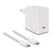 METRONIC - Chargeur secteur USB-C 60W - Power Delivery 3.0 - Blanc - vignette