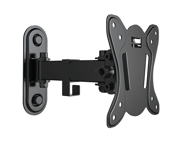 METRONIC - Support TV mural inclinable orientable 13-28 pouces - Noir - large