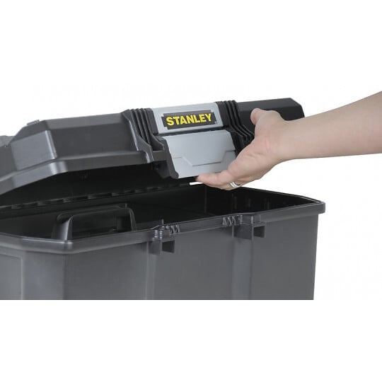 STANLEY - Boîte à outils polypropylène Touch Latch noire 60cm - large