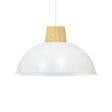 C-CREATION - Suspension Mamuto - Métal et bois - Blanc - Diam.31cm - vignette