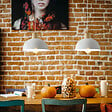 C-CREATION - Suspension Mamuto - Métal et bois - Blanc - Diam.31cm - vignette