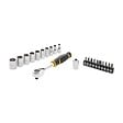 STANLEY - Cliquet 120 dents (1/4") - 22 pièces - Douilles + embouts - vignette