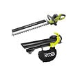RYOBI - Pack RYOBI taille-haies électrique 600W RHT6160RS - Souffleur aspiro-broyeur électrique 3000W 3en1 RBV3000CESV - vignette