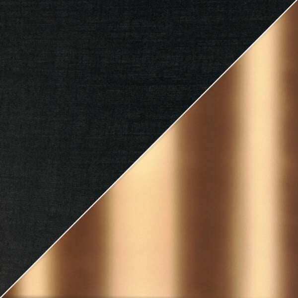 SLV - Abat-jour Rond Fenda Slv - Ø 300mm - H 200mm - Textile - Noir Et Cuivre - large