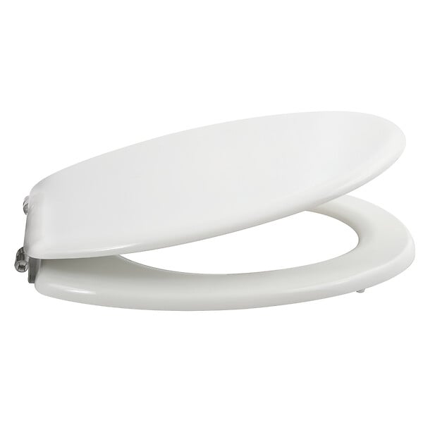MSV - Abattant WC MDF Blanc - Fermeture amortie - large
