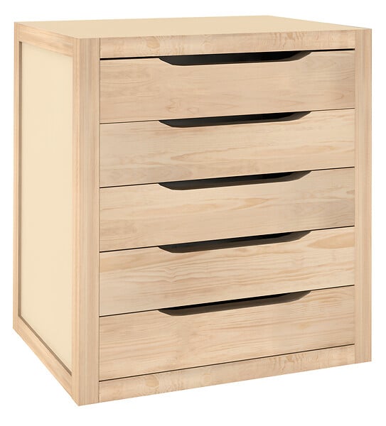 ASTIGARRAGA KIT LINE - Casier de rangement 5 tiroirs - Pin massif - large