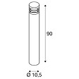 SLV - Borne extérieure SLV VAP SLIM, inox brossé, E27, 20W max, IP44, inox 304 - Hauteur 90 cm - vignette