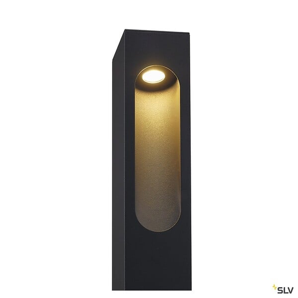 SLV - Borne extérieure SLV SLOTBOX 40 avec LED intégrée, coloris anthracite - Hauteur 40 cm - large