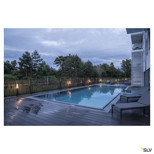 SLV - Borne extérieure SLV APONI avec LED, Hauteur 90 cm pour éclairage de jardin et allées - SLV - large