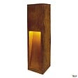 SLV - Borne extérieure SLV RUSTY SLOT, coloris fonte rouillée, E27, 11W - Hauteur 50 cm - vignette