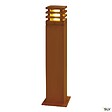 SLV - Borne extérieure SLV RUSTY 70 avec LED intégrée, fonte rouillé - Hauteur 70 cm - vignette