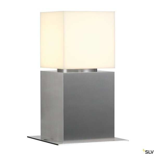 SLV - Borne extérieure SLV SQUARE POLE 30, inox, E27, 20W max, IP44, inox 304 - large