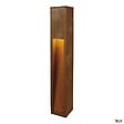 SLV - Borne extérieure SLV RUSTY SLOT 80 avec LED intégrée, coloris fonte rouillée - Hauteur 80 cm - vignette