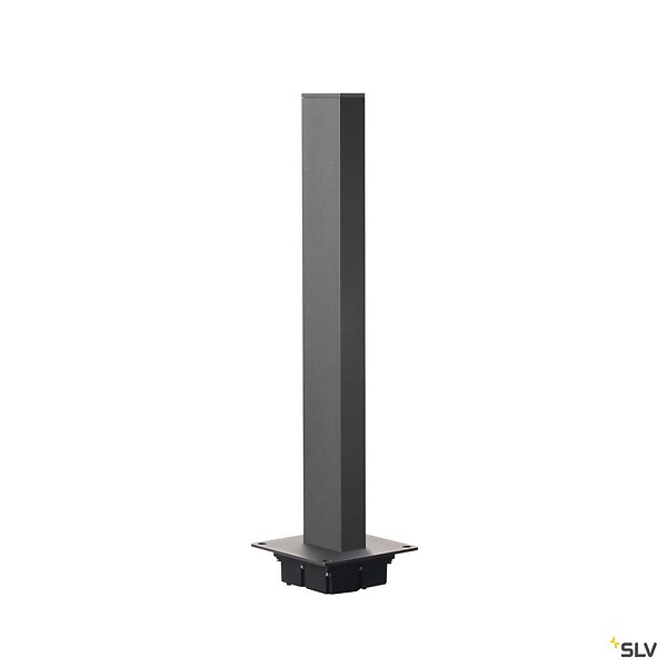SLV - Borne extérieure SLV H-POL anthracite avec LED, Hauteur 60 cm - large