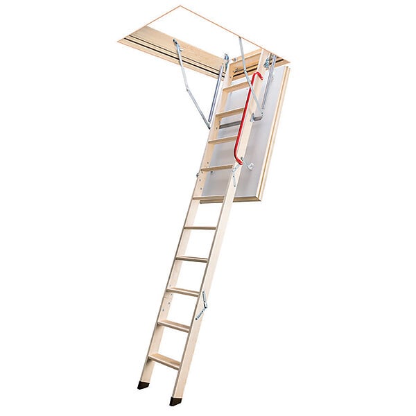 Matisere - Escalier escamotable bois - Hauteur sous plafond 2.80m -Trémie 70 x 120cm - LTK70120-2 - large