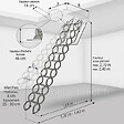 Matisere - Escalier coupe feu 60min - Hauteur sous plafond 2.70m - Trémie 70x90cm - LSF7090/270 - vignette