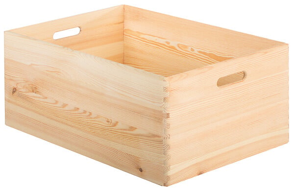 ASTIGARRAGA KIT LINE - Boîte de rangement en pin massif - 23x60x40cm - Empilable - large