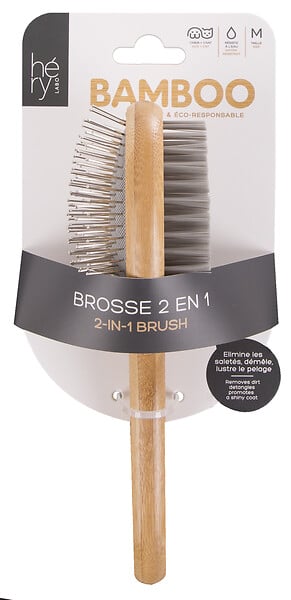 HERY - Brosse 2 en 1 bambou - large