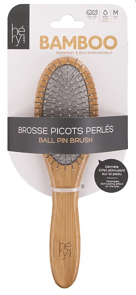 HERY - Brosse picots perles bambou - large