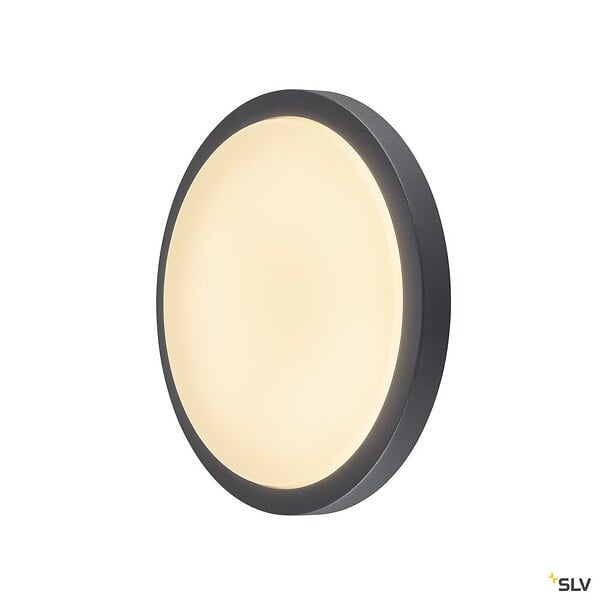 SLV - Applique et plafonnier extérieur AINOS, anthracite, avec LED intégrée, 21W, 3000K, IP44 - large