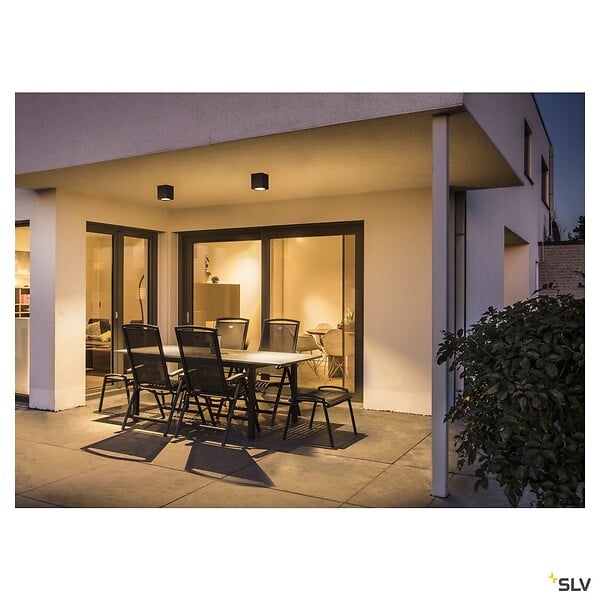 SLV - Plafonnier extérieur SLV , anthracite, LED, 21W, 3000K, IP44 - large