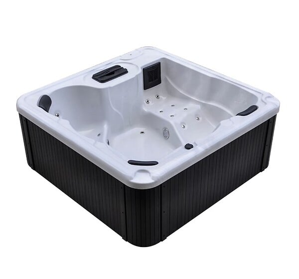 BESTWAY - Spa acrylique 5 places - Gris anthracite - L.200xH.78cm - large