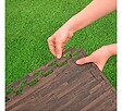 BESTWAY - Tapis de sol effet bois pour piscine et spa -  50,8x50,8cm - vignette
