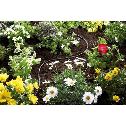 GARDENA - Tuyau goutte-à-goutte plastique 15 m - Débit 1,5 l/h - large