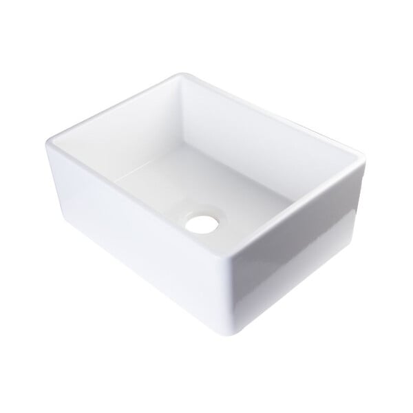GODART - Evier timbre d'office 66cm en céramique blanc - large