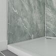 AURLANE - Pack de 2 Panneaux Muraux Pierre Artic Green 90+90x210 cm avec Profilés ANODISE BRILLANT - STONE'IT - vignette