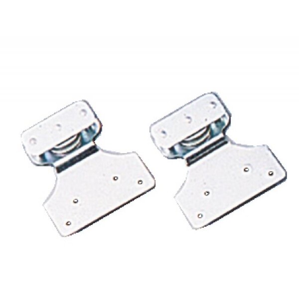 MANTION - PAIRE DE  MONTURE GALET FLASQUE ACIER - large