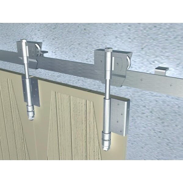MANTION - Monture intermédiaire fixation sur plat, 2 galets en polyamide montés sur cage à rouleaux - Force 50 kg - Profil associé : 40 x 6 - MANTION - BOB50 - large