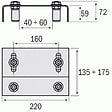 COMMUNELLO - PLAQUE GUIDE REGLABLE 255-220 - vignette