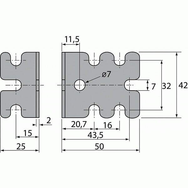 HETTICH - Equerre d'assemblage - Hettich - 24832 - Boite de 50 - large