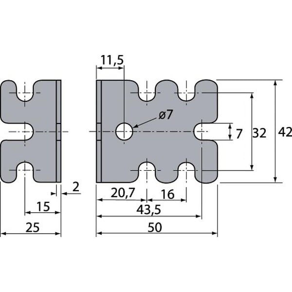 HETTICH - Equerre d'assemblage - Hettich - 24832 - Boite de 50 - large