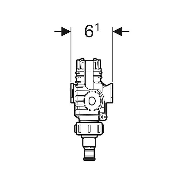 GEBERIT - Robinet flotteur Geberit - Type 380 - Alimentation latérale - Ø3/8 mm - large