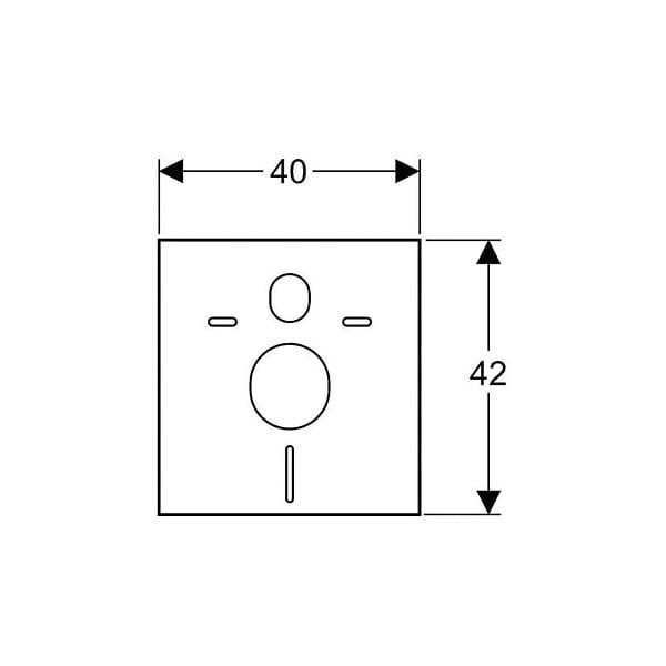 GEBERIT - Kit d'isolation phonique pour WC et bidet - large