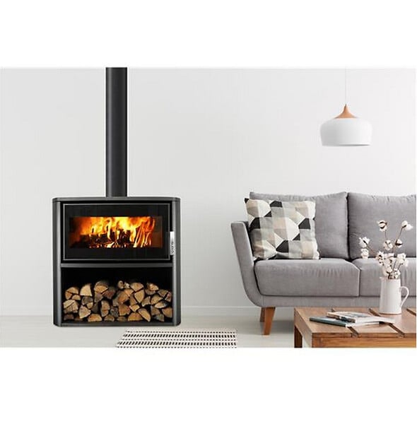SUPRA - Poêle à Bois 7.7kw Noir - FR9010570B - large