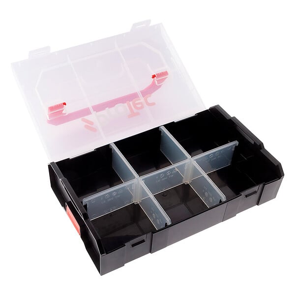 PROTEC - Mini valise de rangement pour bornes de connexion - 6 compartiments - Protec - large