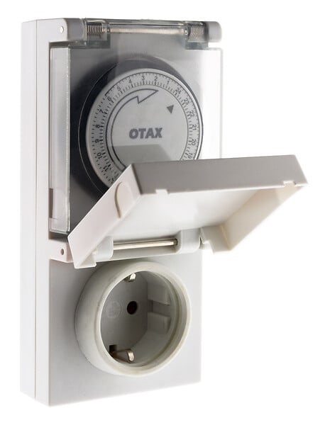 OTAX - Programmateur extérieur Schuko IP44 48 programmes - Zenitech - large