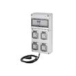 GEWISS - Coffret d'alimentation provisoire Mono Q-DIN 10 16A - 4 prises - vignette